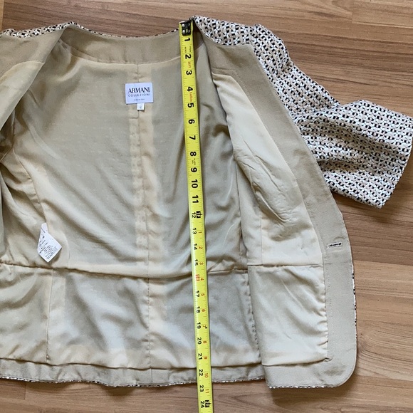 Armani Collezioni Ribbon Weave SS Jacket Sz L/12 - Picture 7 of 10